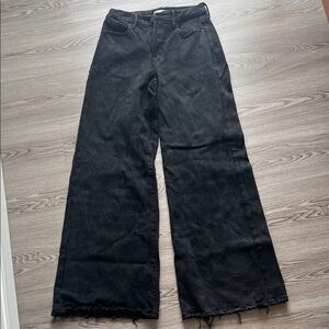 Good American Charcoal Denim Pants